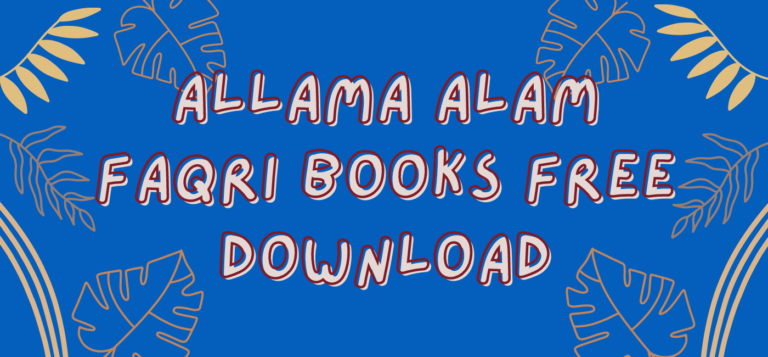 Allama Alam Faqri Books Free Download
